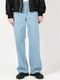 LAD MUSICIAN����å� �ߥ塼�������/12oz BLEACH DENIM STRAIGHT PANTS/FADE BLUE