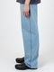 LAD MUSICIAN����å� �ߥ塼�������/12oz BLEACH DENIM STRAIGHT PANTS/FADE BLUE