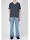 LAD MUSICIAN����å� �ߥ塼�������/12oz BLEACH DENIM STRAIGHT PANTS/FADE BLUE