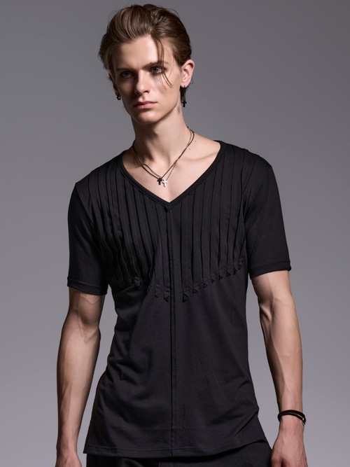 (ͽ���ʡ�3��4������ͽ��/kiryuyrik������奦����奦/BEATENJIKU Cut Frill-T/Black