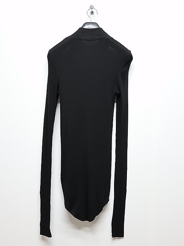 JULIUS����ꥦ��/COTTON/SILK RIB CUT & SEWN5/BLACK