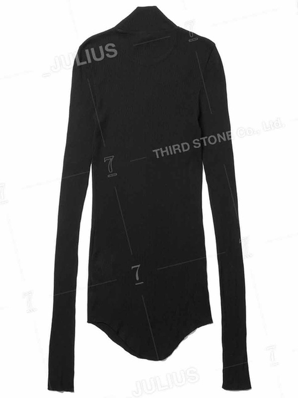 (ͽ����)8��9������ͽ��/JULIUS����ꥦ��/COTTON/SILK RIB CUT & SEWN5/BLACK