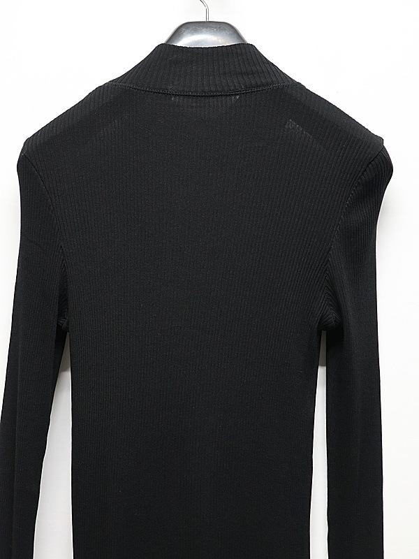 JULIUS����ꥦ��/COTTON/SILK RIB CUT & SEWN5/BLACK