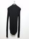 JULIUS����ꥦ��/COTTON/SILK RIB CUT & SEWN5/BLACK