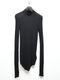 JULIUS����ꥦ��/COTTON/SILK RIB CUT & SEWN5/BLACK