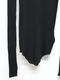 JULIUS����ꥦ��/COTTON/SILK RIB CUT & SEWN5/BLACK