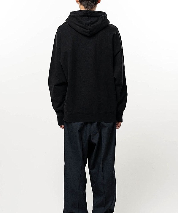 Maison MIHARA YASUHIRO���᥾�� �ߥϥ�䥹�ҥ�/French Terry  LEON PRINTED SWEAT HOODIE/BLACK