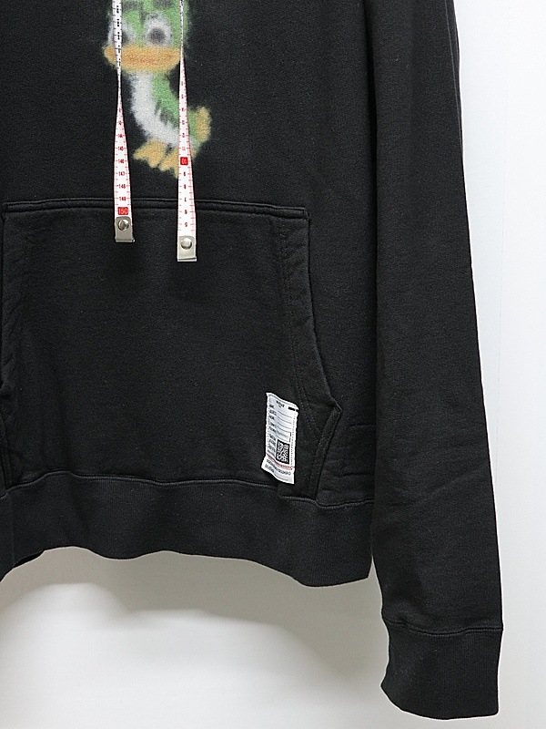 Maison MIHARA YASUHIRO���᥾�� �ߥϥ�䥹�ҥ�/French Terry  LEON PRINTED SWEAT HOODIE/BLACK