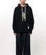 Maison MIHARA YASUHIRO���᥾�� �ߥϥ�䥹�ҥ�/French Terry  LEON PRINTED SWEAT HOODIE/BLACK