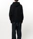 Maison MIHARA YASUHIRO���᥾�� �ߥϥ�䥹�ҥ�/French Terry  LEON PRINTED SWEAT HOODIE/BLACK