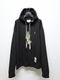 Maison MIHARA YASUHIRO���᥾�� �ߥϥ�䥹�ҥ�/French Terry  LEON PRINTED SWEAT HOODIE/BLACK