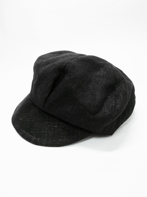 �㴰���nude:masahiko maruyama ���̡���:�ޥ��ҥ��ޥ���/Linen Double Cloth CASQUETTE/Black-Ecru