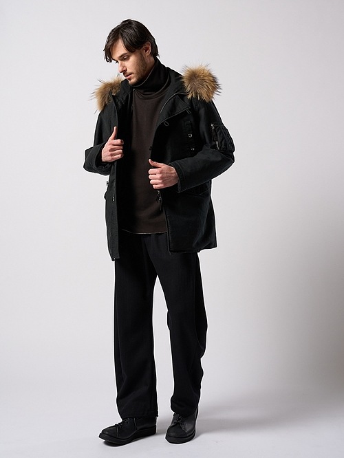 (ͽ���ʡ�10��11������ͽ��/wjk�����֥른��������/heavy moleskin N-3B/black