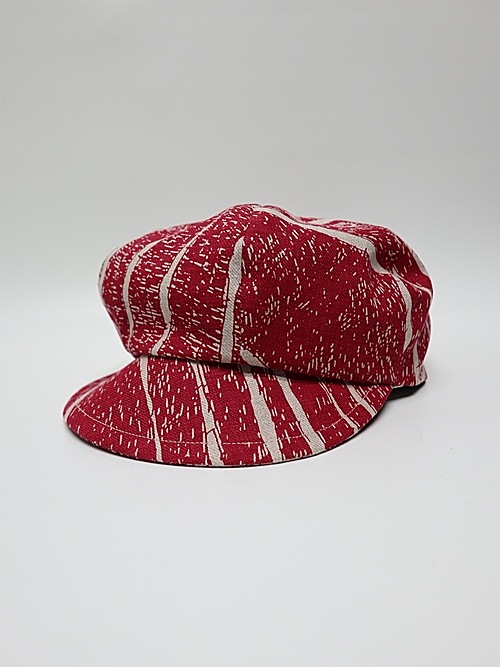 �㴰���nude:masahiko maruyama ���̡���:�ޥ��ҥ��ޥ���/Linen Viyella Pigmant Print CASQUETTE/Ecru-Red