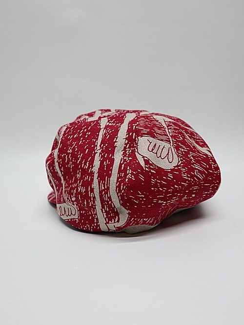 �㴰���nude:masahiko maruyama ���̡���:�ޥ��ҥ��ޥ���/Linen Viyella Pigmant Print CASQUETTE/Ecru-Red