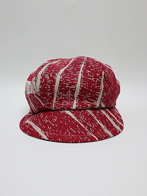 �㴰���nude:masahiko maruyama ���̡���:�ޥ��ҥ��ޥ���/Linen Viyella Pigmant Print CASQUETTE/Ecru-Red