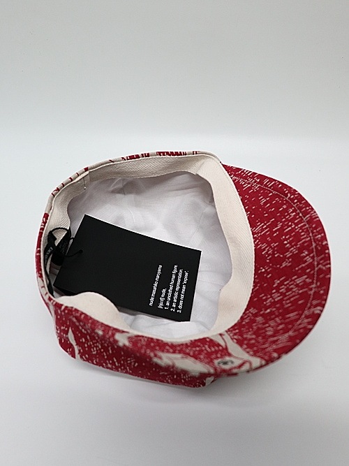 �㴰���nude:masahiko maruyama ���̡���:�ޥ��ҥ��ޥ���/Linen Viyella Pigmant Print CASQUETTE/Ecru-Red