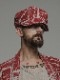 �㴰���nude:masahiko maruyama ���̡���:�ޥ��ҥ��ޥ���/Linen Viyella Pigmant Print CASQUETTE/Ecru-Red