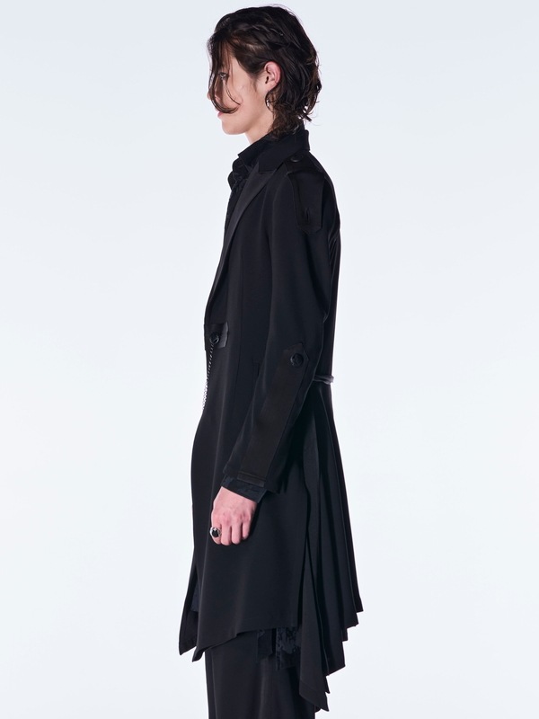 (ͽ���ʡ�8������9������ͽ��/kiryuyrik������奦����奦/Back Satin Goth Jacket��/Black