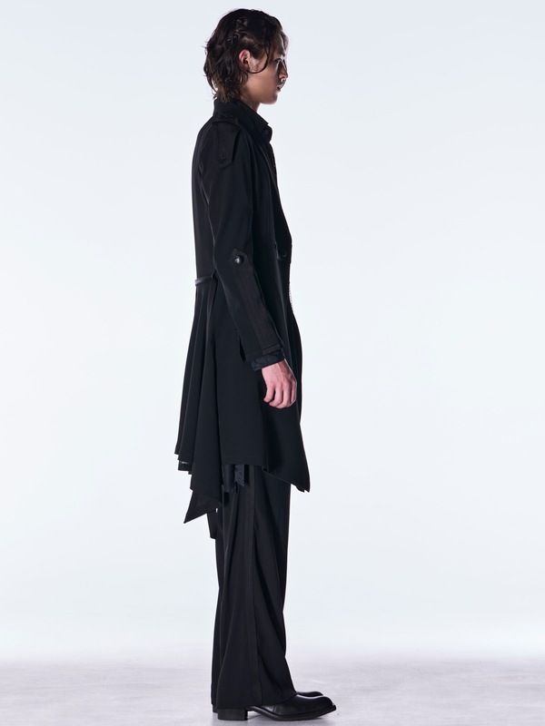 (ͽ���ʡ�8������9������ͽ��/kiryuyrik������奦����奦/Back Satin Goth Jacket��/Black