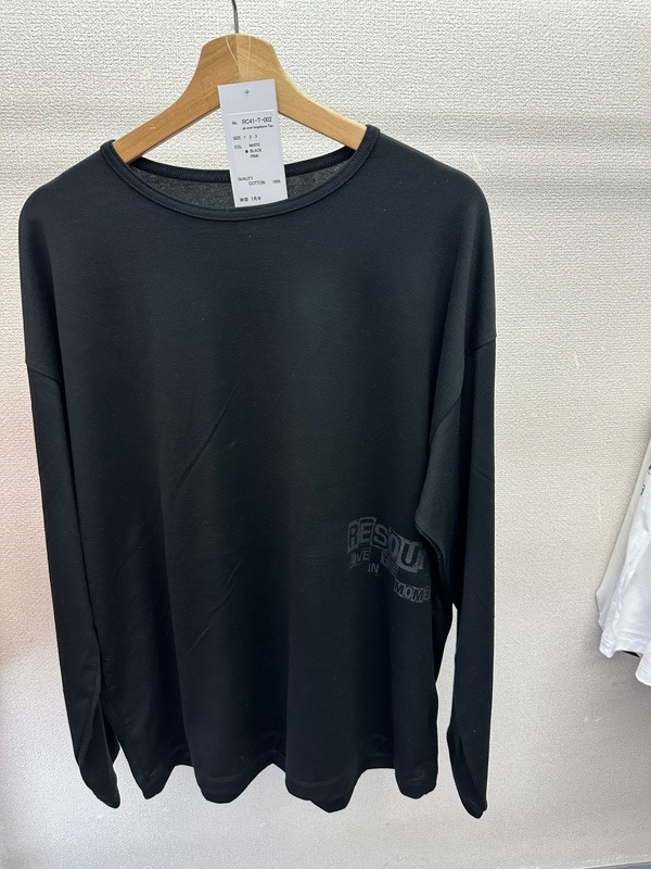 RESOUND CLOTHING���ꥵ����ɥ���������/LOOSE FIT uk over longsleave Tee/BLACK