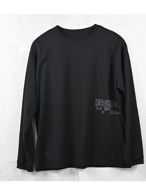 RESOUND CLOTHING���ꥵ����ɥ���������/LOOSE FIT uk over longsleave Tee/BLACK