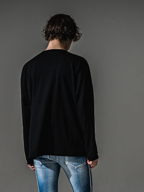 RESOUND CLOTHING���ꥵ����ɥ���������/LOOSE FIT uk over longsleave Tee/BLACK