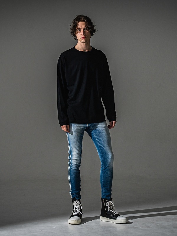 RESOUND CLOTHING���ꥵ����ɥ���������/LOOSE FIT uk over longsleave Tee/BLACK