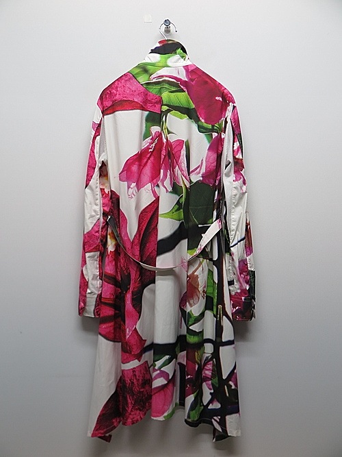 �㴰���THE ONENESS�ʥ����ͥ���/Recycled PE Taffeta Bougainvilea Stand Collar Flare Shirt/Bougainvilea
