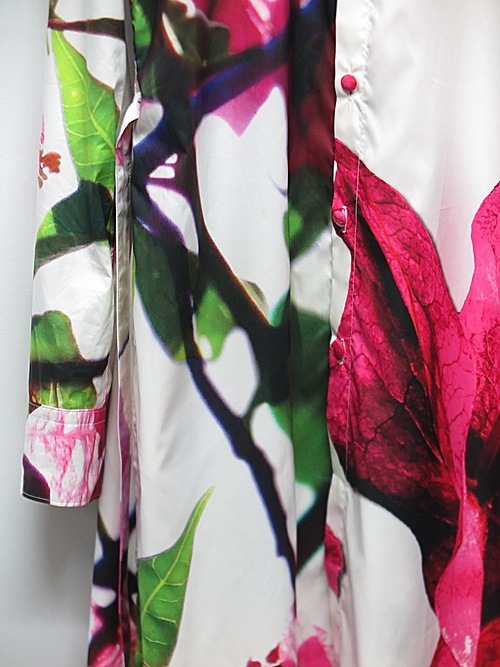 �㴰���THE ONENESS�ʥ����ͥ���/Recycled PE Taffeta Bougainvilea Stand Collar Flare Shirt/Bougainvilea