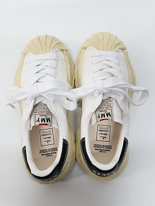 Maison MIHARA YASUHIRO"BLAKEY" VL OG Sole Canvas Low-top Sneaker/ WHT.