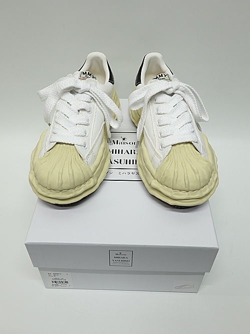 Maison MIHARA YASUHIRO"BLAKEY" VL OG Sole Canvas Low-top Sneaker/ WHT.
