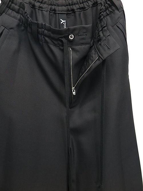 Ground Y饦ɥ磻/W/GABARDINE CIRCLE CROTCH PANTS/BLACK.