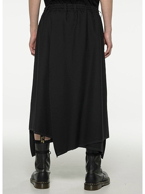 Ground Y饦ɥ磻/W/GABARDINE CIRCLE CROTCH PANTS/BLACK.