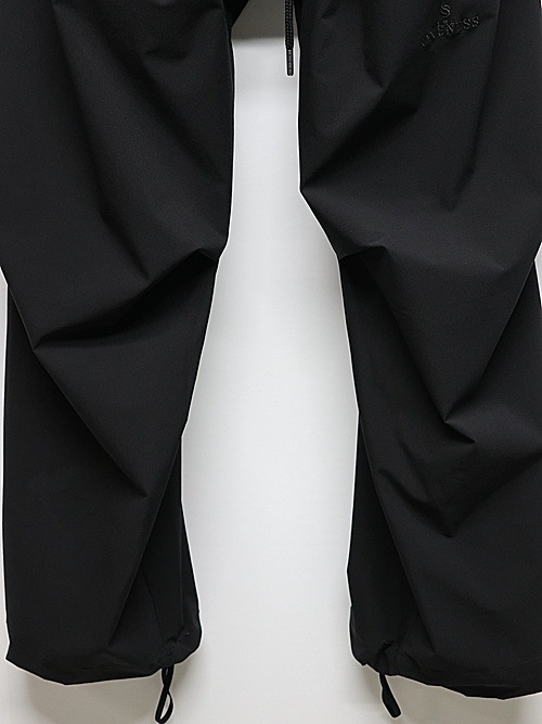 �㴰���THE ONENESS�������ͥ�/Sustinable Tuffeta Line Loose Pants/Black&BlackLINE