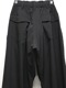 �㴰���THE ONENESS�������ͥ�/Sustinable Tuffeta Line Loose Pants/Black&BlackLINE