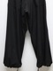 �㴰���THE ONENESS�������ͥ�/Sustinable Tuffeta Line Loose Pants/Black&BlackLINE