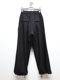 �㴰���THE ONENESS�������ͥ�/Sustinable Tuffeta Line Loose Pants/Black&BlackLINE