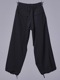 �㴰���THE ONENESS�������ͥ�/Sustinable Tuffeta Line Loose Pants/Black&BlackLINE
