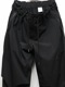 �㴰���THE ONENESS�������ͥ�/Sustinable Tuffeta Line Loose Pants/Black&BlackLINE