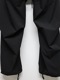 �㴰���THE ONENESS�������ͥ�/Sustinable Tuffeta Line Loose Pants/Black&BlackLINE