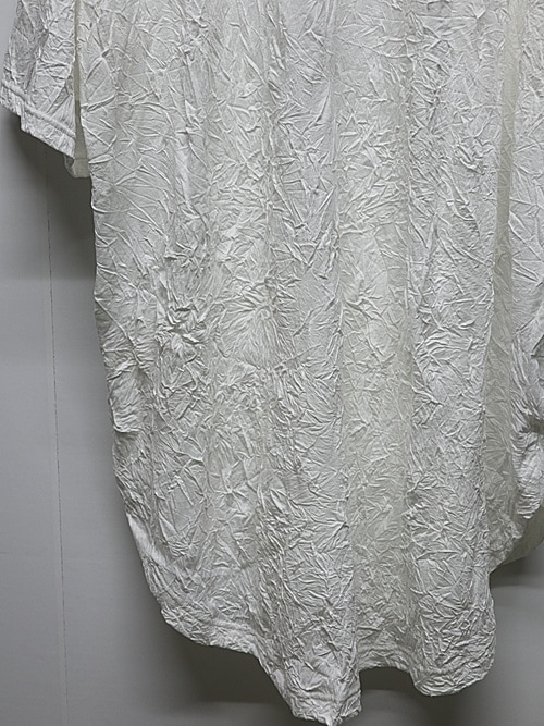 Ground Y�����饦��ɥ磻/COTTON POLYESTER HEM JUMBO SHORT SLEEVED T/WHITE.
