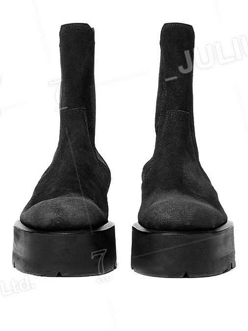 JULIUS����ꥦ��/COW VELOUR FOOT WEAR1/BLACK