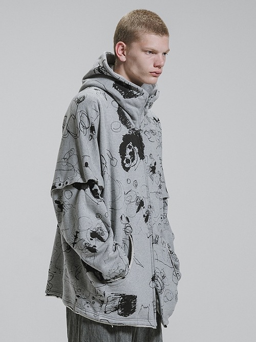 (ͽ����)1��3������ͽ��/nude:masahiko maruyama ���̡���:�ޥ��ҥ��ޥ���/΢�Ӵ����ץ��ȥ����С�������ZIP UP�ѡ�����µ��곰����ǽ��/Grey