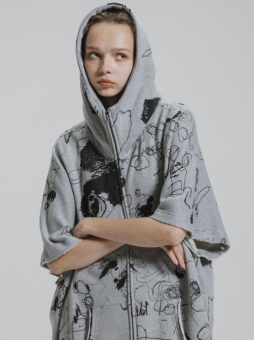 (ͽ����)1��3������ͽ��/nude:masahiko maruyama ���̡���:�ޥ��ҥ��ޥ���/΢�Ӵ����ץ��ȥ����С�������ZIP UP�ѡ�����µ��곰����ǽ��/Grey