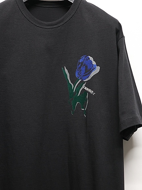 Ground Y�����饦��ɥ磻/26/- JERSEY TULIP T-SHIRT/BLACK