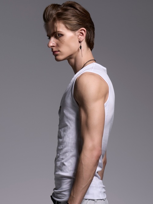 (ͽ���ʡ�3��4������ͽ��/kiryuyrik������奦����奦/BEATENJIKU Henry Neck Tank Top/White