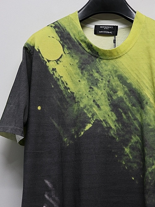 �㴰���nude:masahiko maruyama ���̡���:�ޥ��ҥ��ޥ���/30 Cotton Jersey INKJET PRINT T SHIRT/Yellow-Black Paint