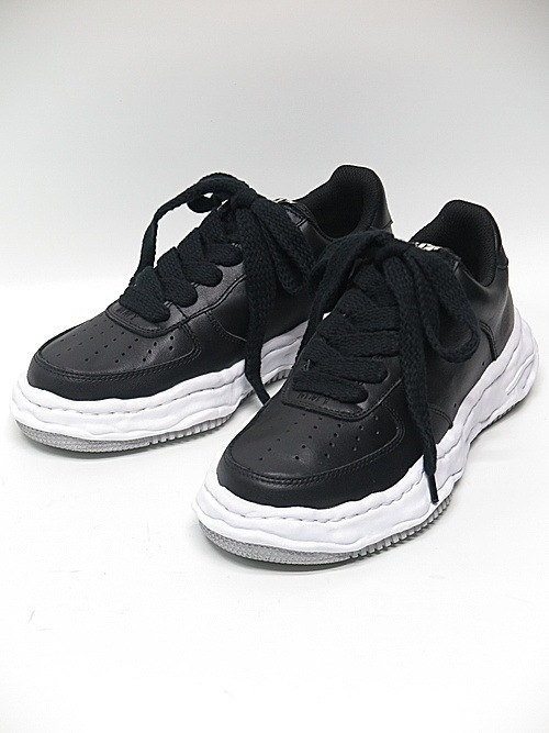 Maison MIHARA YASUHIRO/WAYNE LOW/ original sole leather Low-Top sneaker/BLK.