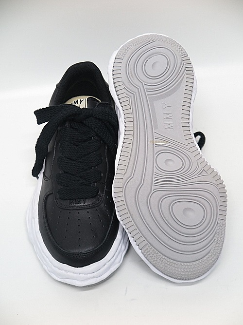 Maison MIHARA YASUHIRO/WAYNE LOW/ original sole leather Low-Top sneaker/BLK.